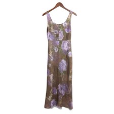 VINCE Dress Night Garden Slip Midi Womens 0 Lightweight X043