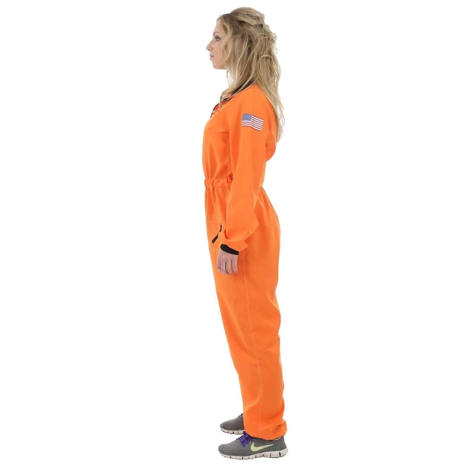 Disfraz De Astronauta Naranja Para Mujeres - Imagen 3 de 4