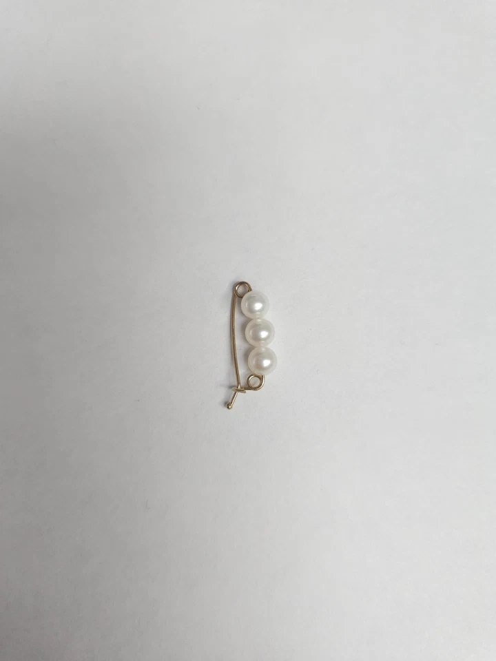 4.5mm Cultured Pearl Shortener Clasp | 14k Yellow Gold | Pearl Enhancer | - Image 3 of 4