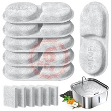 Large Dog Water Fountain 14L/3.7Gal, Stainless Steel Pet Fountain for Large D...