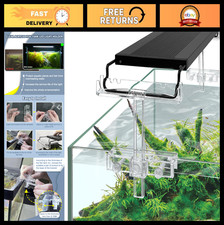 Adjustable Aquarium Light Stand, Clear Acrylic LED Lamp Holder Bracket Kit 2pcs,