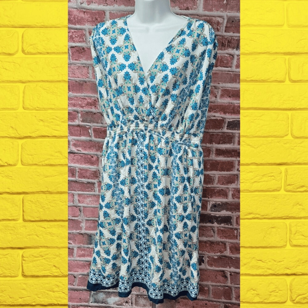 Lapogee Floral Sleeveless Casual Dress  Women’s Size 1X - Lightweight