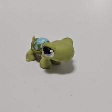 Littlest Pet Shop 2004 guscio blu tartaruga verde