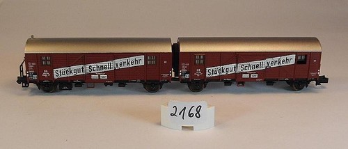 Minitrix Spur N 1/160 Güterwagen Leig-Einheit Stückgut Schnellverkehr DB #2168 | Condition: Gebraucht