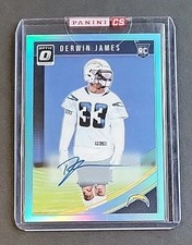Derwin James 2018 Donruss Optic Rookies #108 Aqua Blue Prizm Auto #/75 SEALED RC