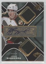 2007-08 SPx 128/999 James Sheppard #217 Auto x2z
