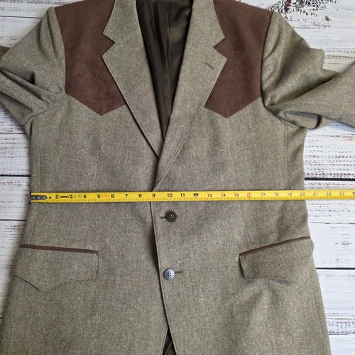 Giacca sportiva vintage Panhandle slim marrone da uomo taglia 44L western cowboy made USA - Foto 12 di 12