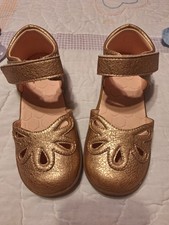 Livie Luca Rose Gold Petal Mary Jane Flats Size 1 Y