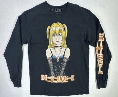 Death Note Misa Amane Long Sleeve Anime Shirt Black Men's Medium