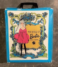 1968 Vintage Blue The World of Barbie Doll Case for Barbie and her friends