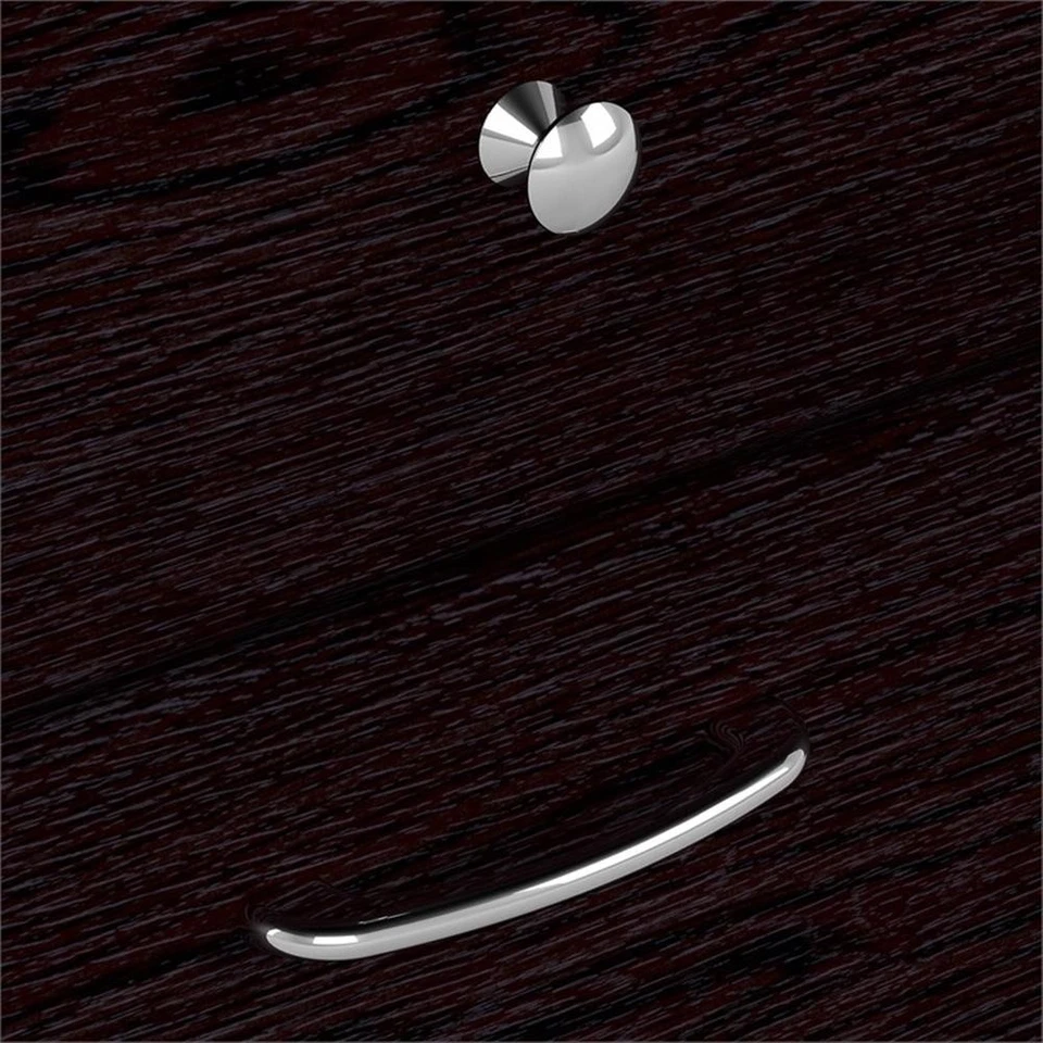 Cabot 60W Computer Desk with Drawers in Espresso Oak - Engineered Wood - Image 4 of 4