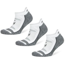 Balega Blister Resist No Show Socks, White, 3 Pack