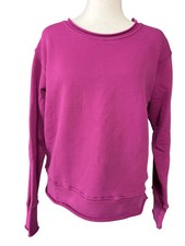 Frank Eileen Sweatshirt Womens M Pink Terry Crewneck Pullover Tee Lab USA