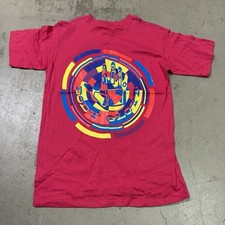 New Vintage Body Glove T Shirt Large Red Graphic Print Made In USA Single Stitch