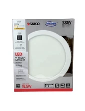 Satco S29339 Transitional LED 9" Flush Mount - 3000K Warm White