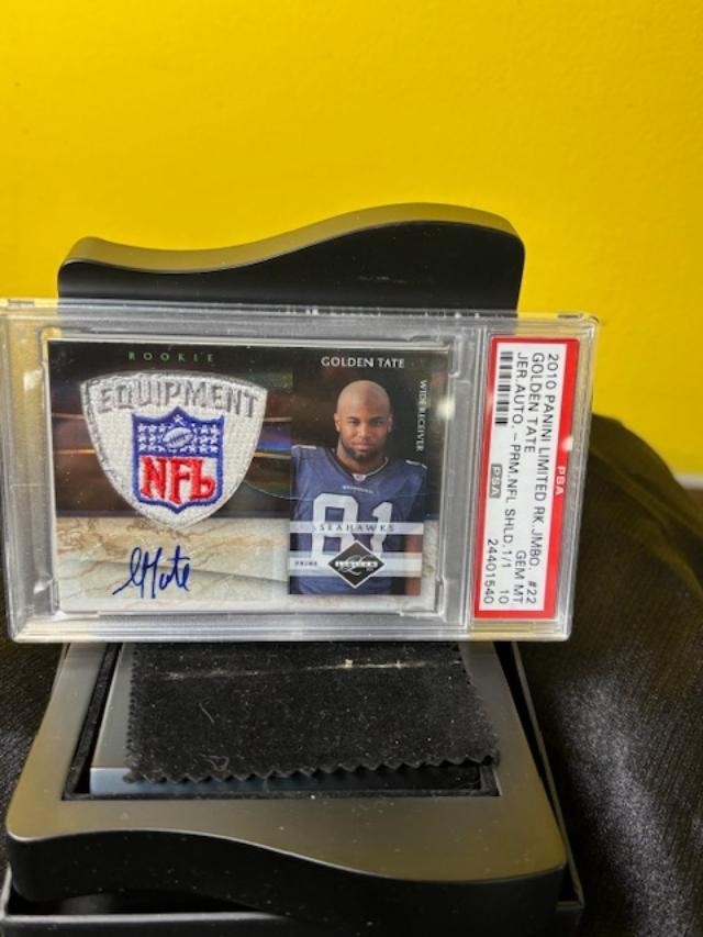Golden Tate Panini Limited Rookie Jumbo Jerseys #22 Autograph-Prime NFL Shield 1/1