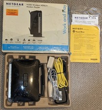 Netgear N300 DGN2200V3 ADSL2 Modem Router Wireles WiFi DSL USB Media Server