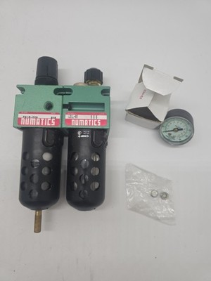 NEW NUMATICS P21B-03A L21L-03  REGULATOR/FILTER W GAUGE 