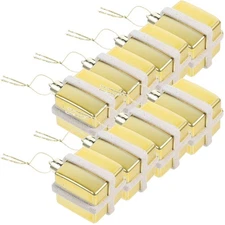  12 Pcs Small Plastic Ornaments Tree Decorations Pendant Presents