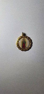 Virgen de Guadalupe Pendant Gold