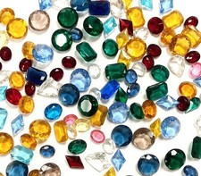50 Vintage Glass Assorted Shapes, Colors, Siz...