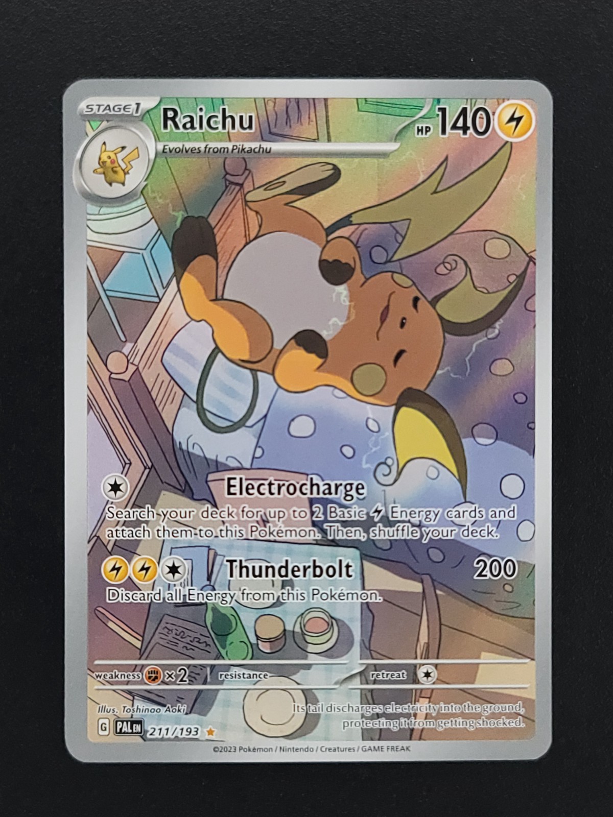 SV02 Paldea Evolved 211/193 Raichu Illustration Rare NM