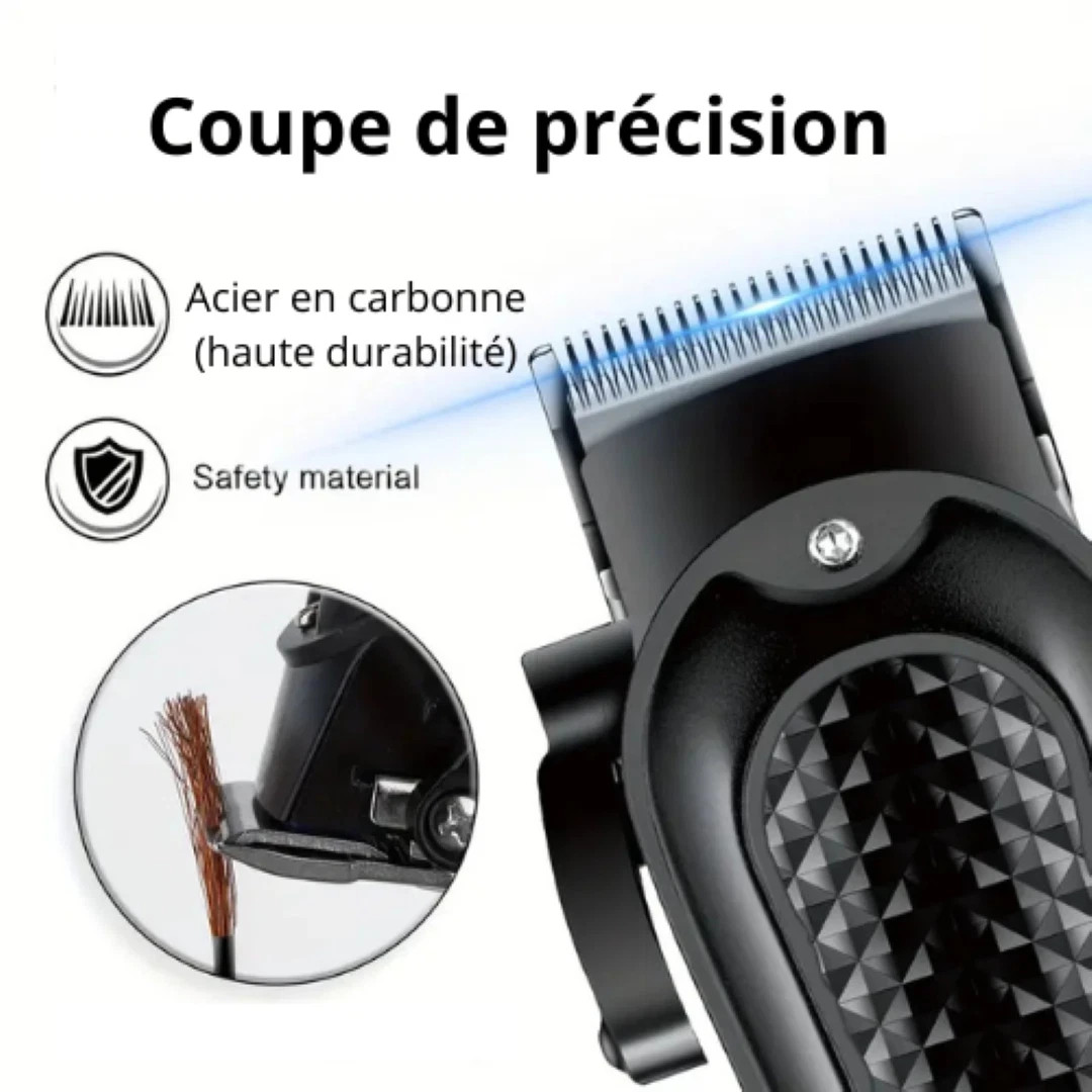 Tondeuse barbe rechargeable et reglable pour eviter les irritations - 4