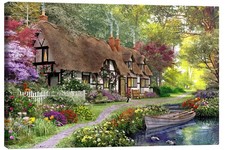 Leinwandbild Das versteckte Landhaus im Wald - Dominic Davison
