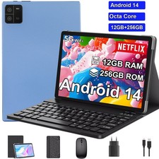 2025 New 10" Tablet 12GB RAM 256GB ROM Octa-core 8000mAh 1920 1200 Tablet 3.5mm