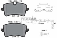 1 X Bremsbelagsatz BremsbeläGe Textar 2521402 FüR Audi A6