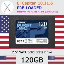 NEW 120GB 2.5 SSD | OS X El Capitan 10.11 Loa...