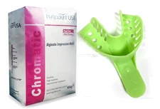 Fast Set Mold Mouth Impression Kit - 1lb Alginate + 12 Medium Lower Trays