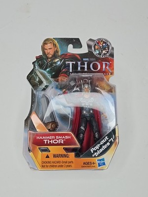 Marvel Studios Thor 2011 Hammer Smash Thor Action Figure Hasbro Pop-Out Blades
