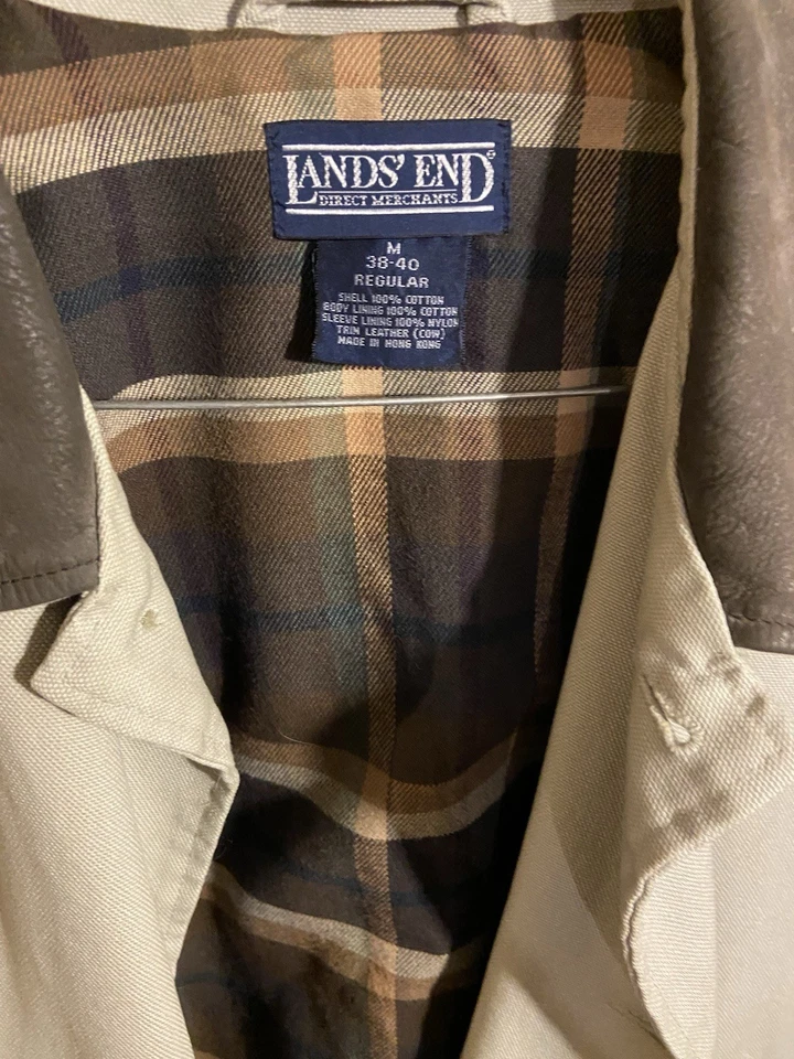 ABRIGO HOMBRE LAND’S END BEIGE ESTILO GRANERO Foto 2 de 4