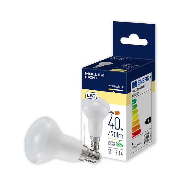 Led Reflektor E14 4.8W Warmweiß 2700K 40W Ersatz 470Lm MüLler-Licht Weiß-image