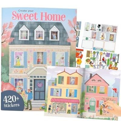 Create your Sweet Home sticker book Dolls House stickers design homes DEPESCHE