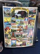 Cavallini Co National Parks Vintage Puzzle - 1000 Pieces - Complete