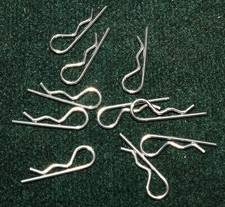 10 Pack of 1mm R-Clips (Beta Pins) Stainless.