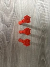 MOTU BATTLE RAM MISSILE x3 LOT Vintage Original He-Man Mattel Orange Parts