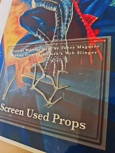 Spider-Man Costume Webbing Prop Screen Used Original Tobey Maguire Production - Picture 3 of 9