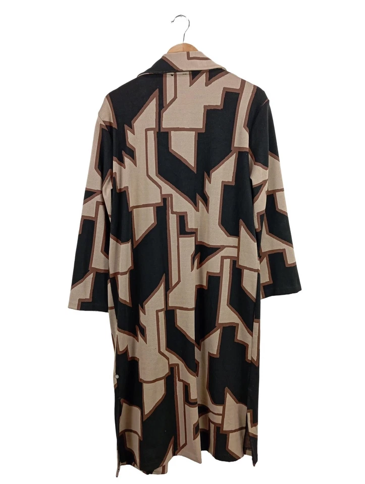 MILANO Manteau en tricot Dames Tricots T EU 42 crème-brun-noir style décontracté - Photo 2/4