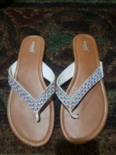 Capelli New York Women's Sandals Size 10 Flip Flop Used Good Condition