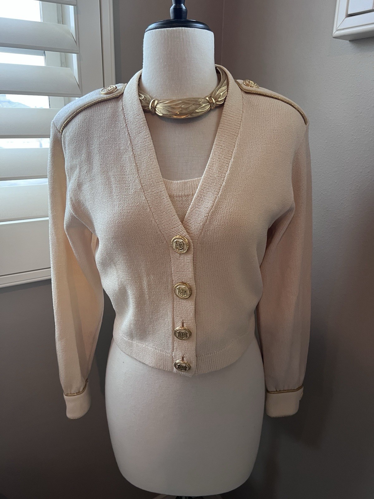 St John Short Jacket & Shell with Epaulettes - si… - image 1