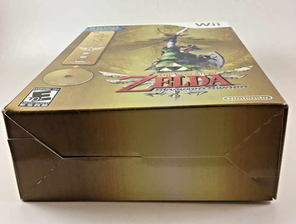 Nintendo Wii Zelda Skyward Sword Gold Remote Controller Motion Plus