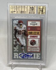 DEXTER MCCLUSTER 2010 CONTENDERS RC TICKET W JSY AUTO BGS 10  POP 1 PRISTINE