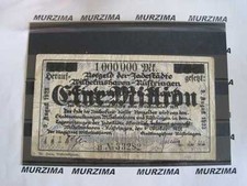 Wilhelmshaven - Rüstringen Schein 1 Million Sur 100 Mark Überdrück 6.10.1922*