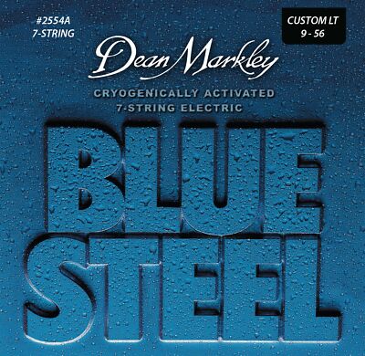 DEAN MARKLEY Blue Steel - 2554 A - Electric Guitar String Set, 7-String, Custom