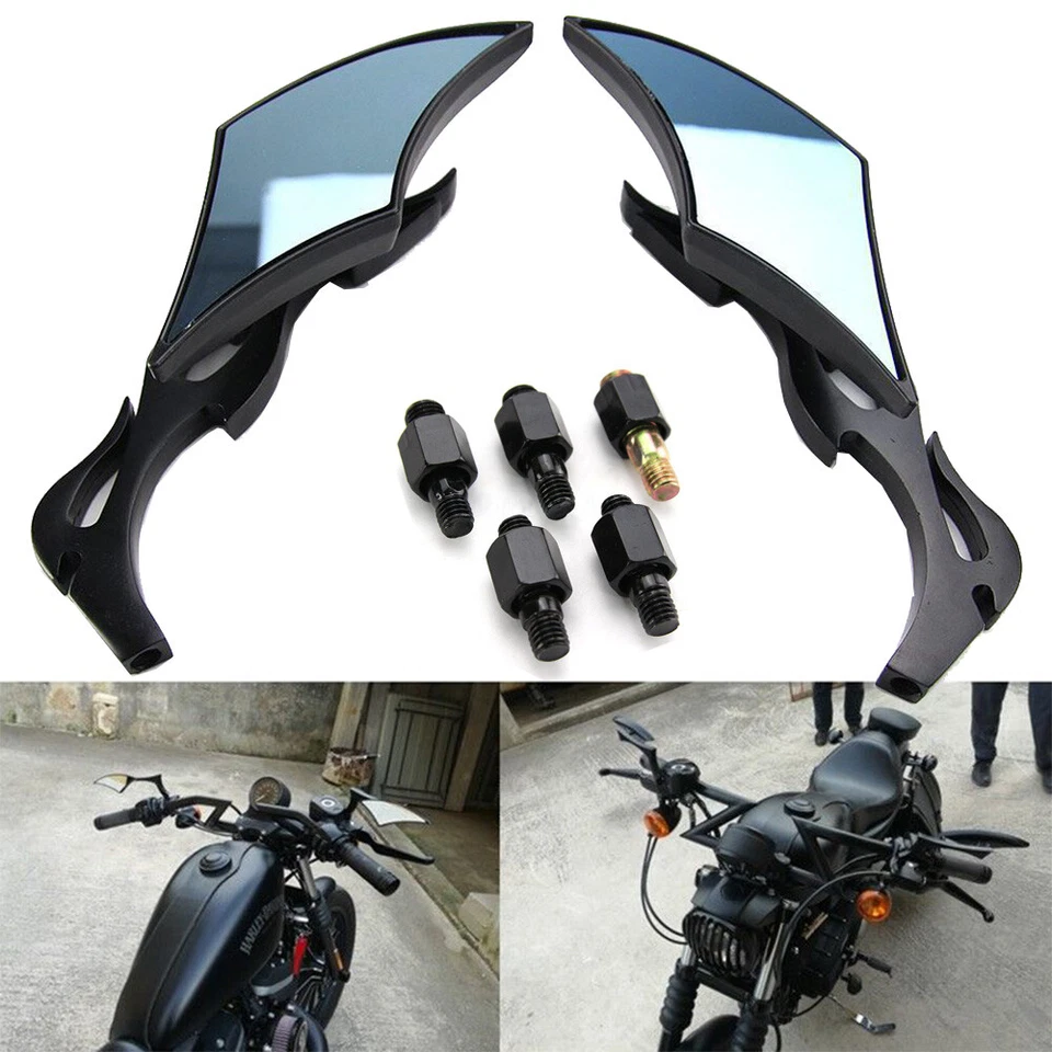 Espejos retrovisores de hoja para motocicleta M8 M10 para Victory Vegas 8 Ball Cross Country Foto 2 de 4