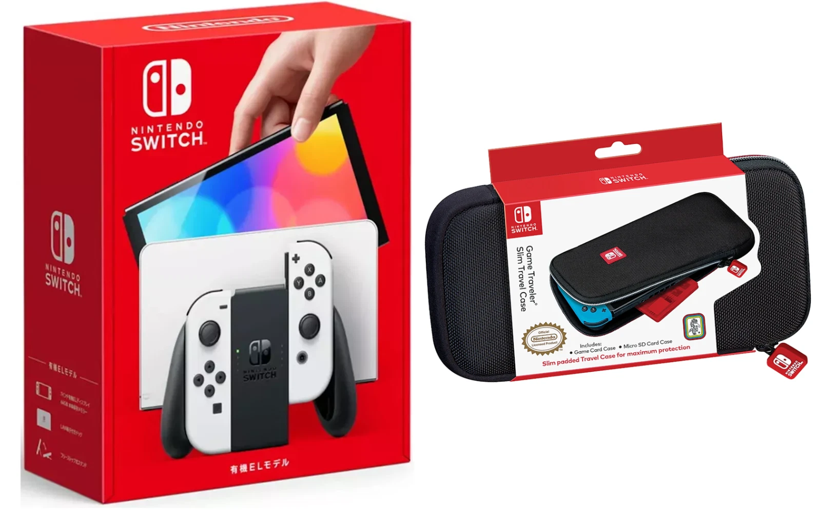 Nintendo Switch OLED 64GB WHITE Joy Cons Console + Assorted Case Review