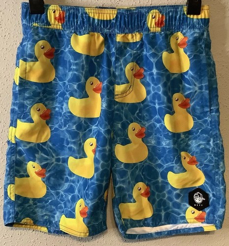 Hot Tub Duck Blue Swim Trunk Board 
